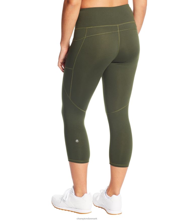 Champion c9 capri leggings med høj talje 20 V6J661705 flaske grøn