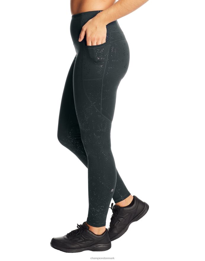 Champion c9 leggings med høj talje 30 V6J661684 slangefolie/ibenholt
