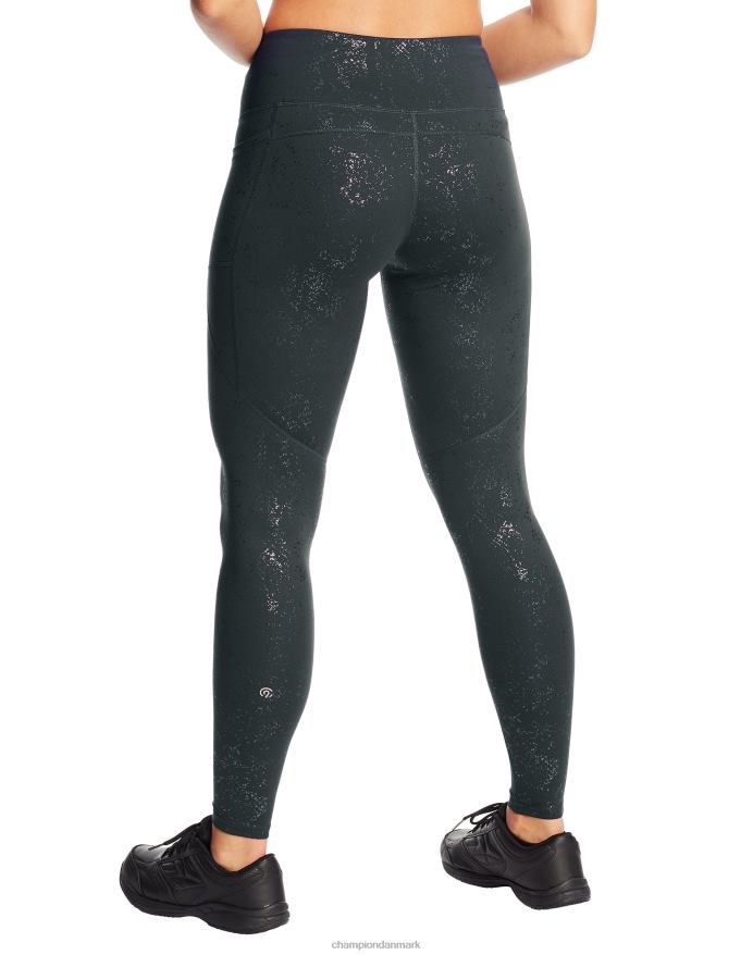 Champion c9 leggings med høj talje 30 V6J661684 slangefolie/ibenholt