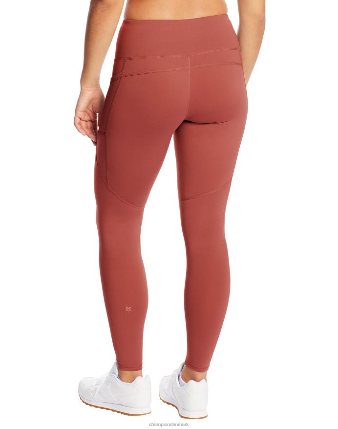 Champion c9 leggings med høj talje 30 V6J661685 sten mursten rød