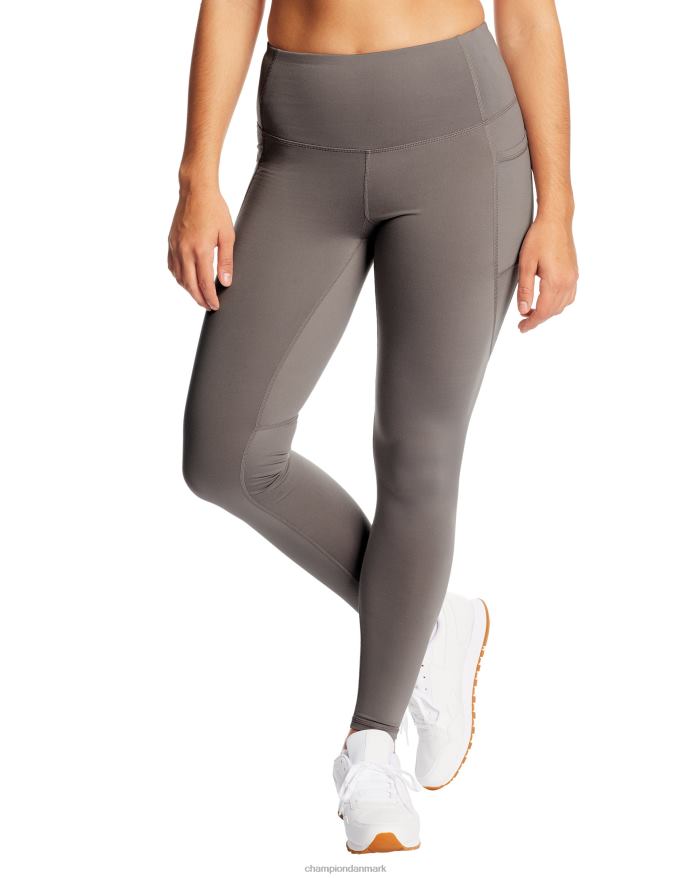 Champion c9 leggings med høj talje 30 V6J661686 ekko grå