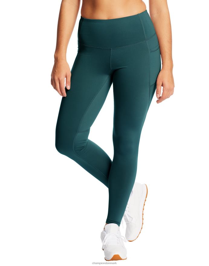 Champion c9 leggings med høj talje 30 V6J661689 enebær blå