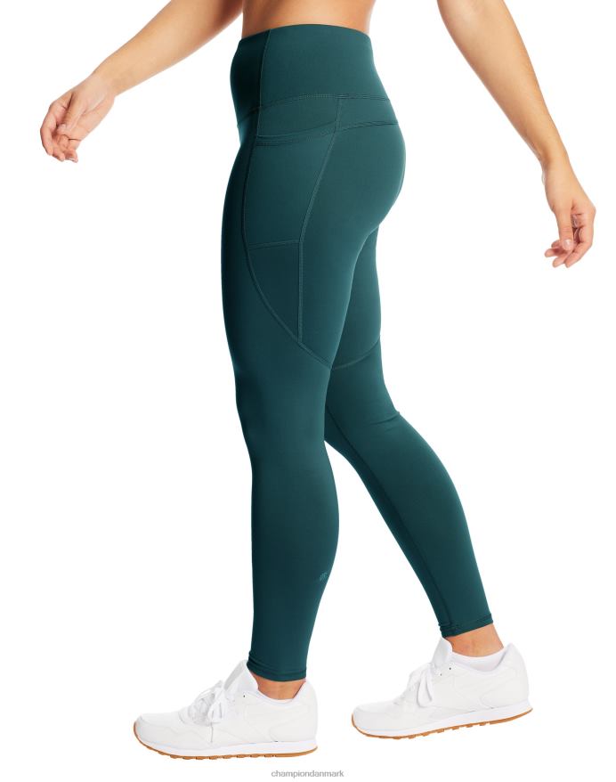 Champion c9 leggings med høj talje 30 V6J661689 enebær blå