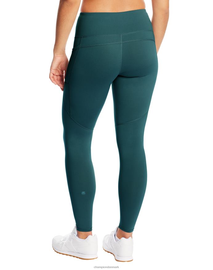 Champion c9 leggings med høj talje 30 V6J661689 enebær blå