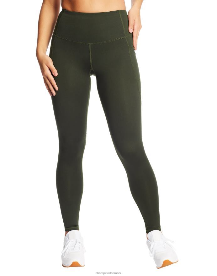 Champion c9 leggings med høj talje 30 V6J661690 flaske grøn