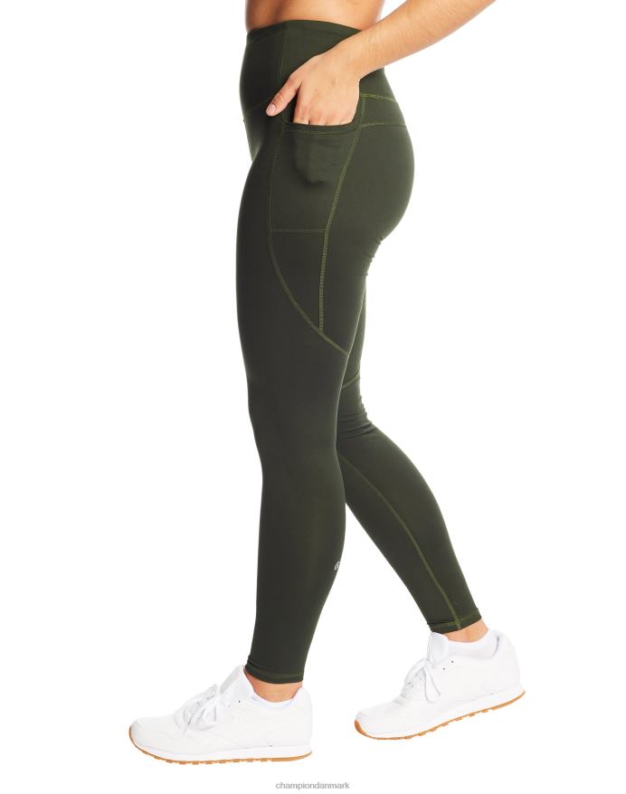 Champion c9 leggings med høj talje 30 V6J661690 flaske grøn