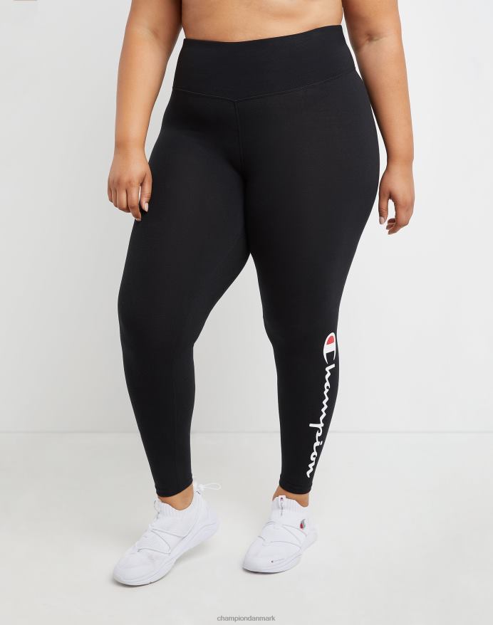 Champion plus autentiske 7/8 tights script logo 25.5 V6J661311 sort