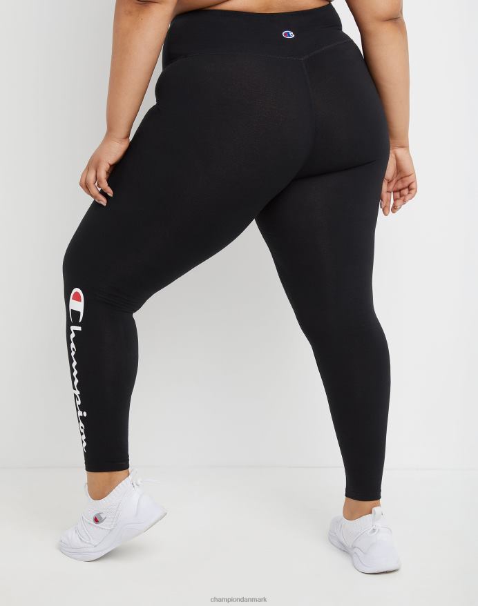 Champion plus autentiske 7/8 tights script logo 25.5 V6J661311 sort