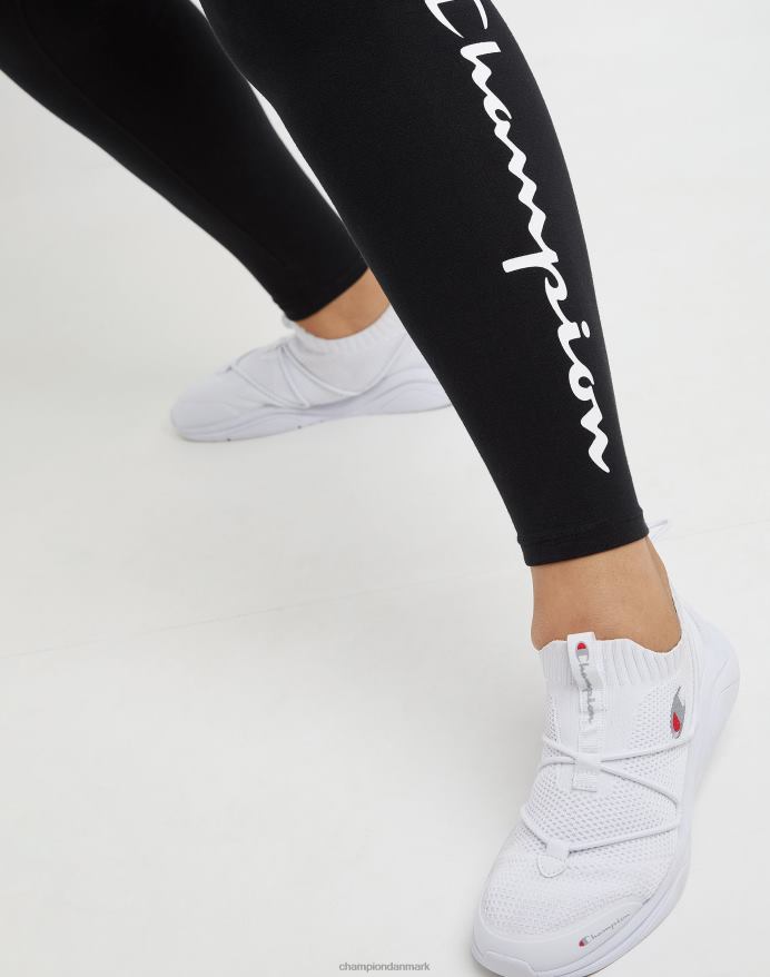 Champion plus autentiske 7/8 tights script logo 25.5 V6J661311 sort