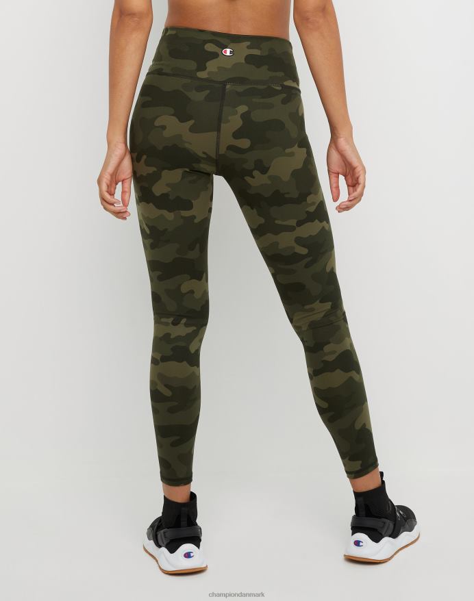 Champion soft touch 7/8 print tights 25 V6J661292 sport camo ammunition grøn held