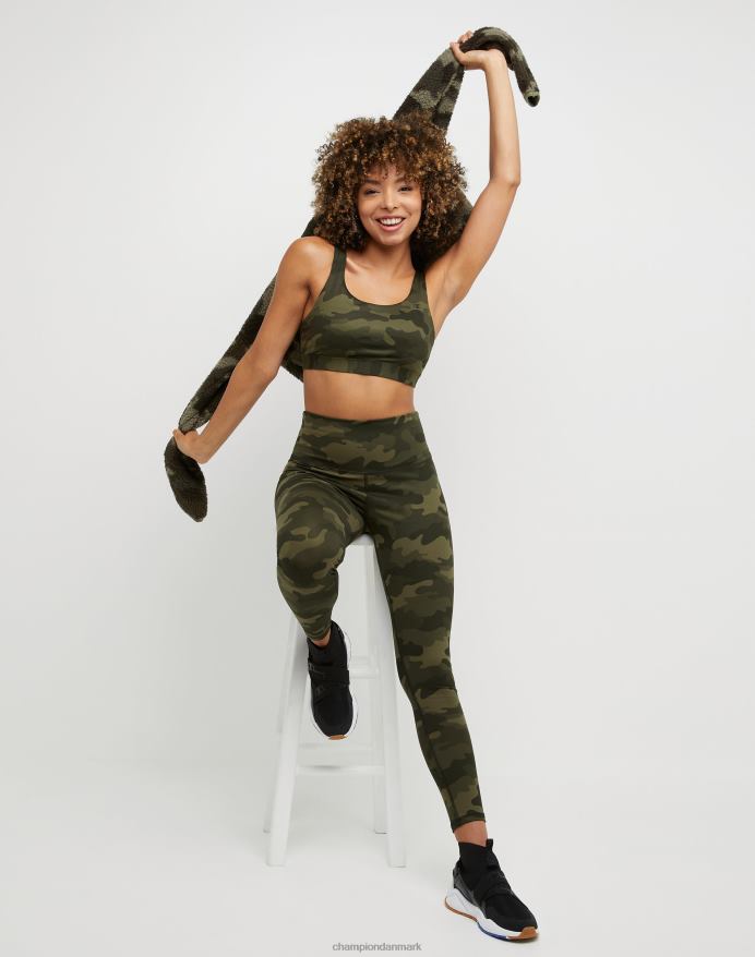 Champion soft touch 7/8 print tights 25 V6J661292 sport camo ammunition grøn held