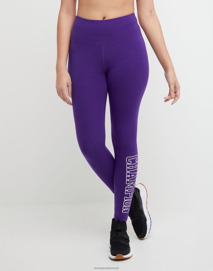 autentiske 7/8 tights blok champion logo 25 V6J661295 rig lilla