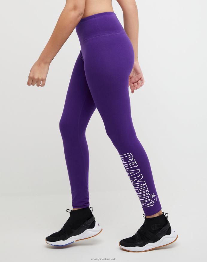 autentiske 7/8 tights blok champion logo 25 V6J661295 rig lilla