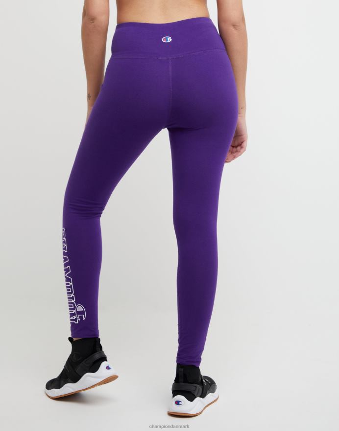 autentiske 7/8 tights blok champion logo 25 V6J661295 rig lilla