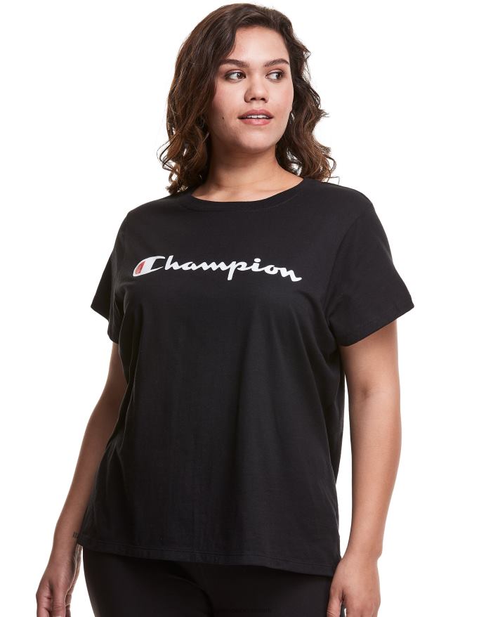 Champion plus klassisk tee script logo V6J661654 sort