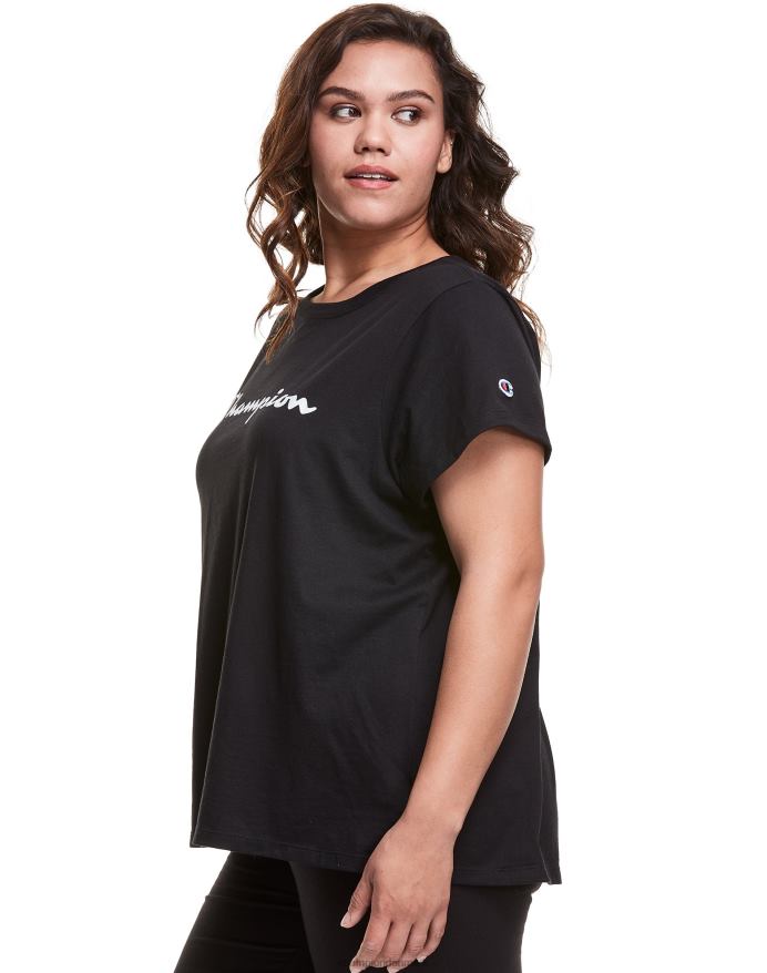 Champion plus klassisk tee script logo V6J661654 sort