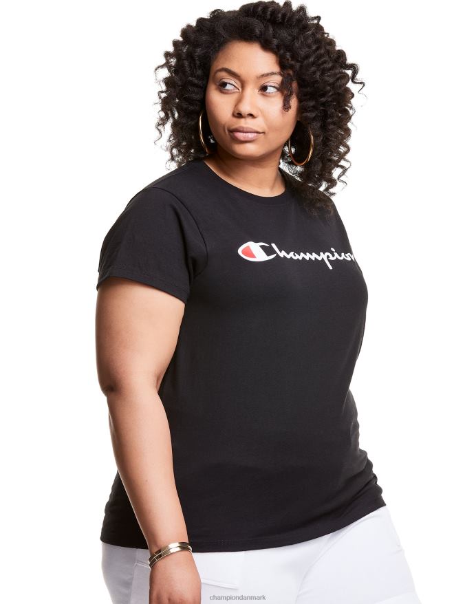 Champion plus klassisk tee script logo V6J661654 sort