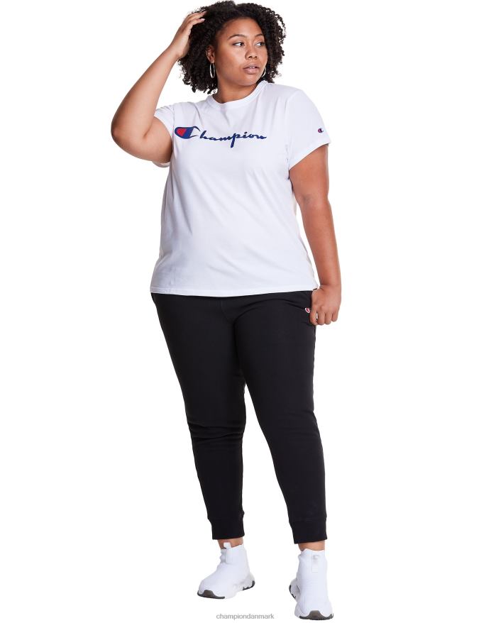 Champion plus letvægts t-shirt script logo V6J661652 hvid
