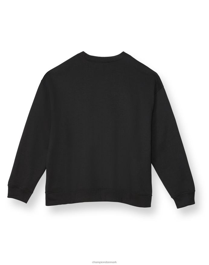 Champion plus powerblend fleece crew med script logo V6J661637 sort