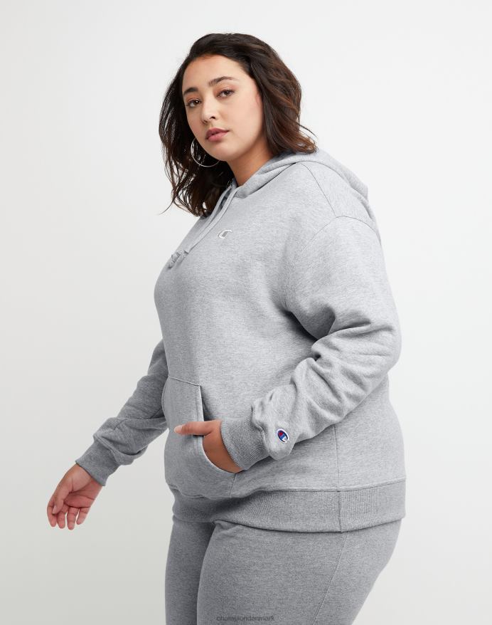 Champion plus powerblend hættetrøje V6J661628 oxford grå