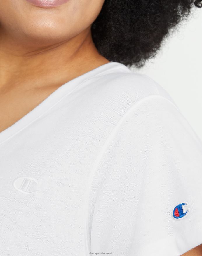Champion plus powerblend v-udskæring c-logo V6J661649 hvid