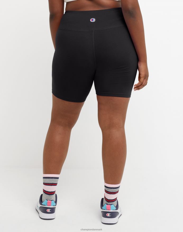 Champion absolute cykelshorts spejlvendt script 8 (plus size) V6J661460 sort