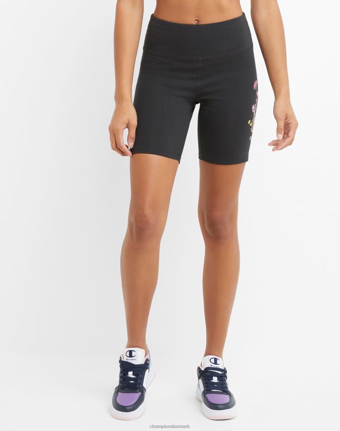Champion autentiske cykelshorts blomstergrafik 7 V6J661443 sort