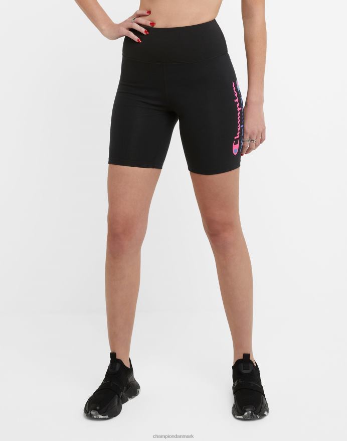 Champion autentiske cykelshorts klassiske script 7 V6J661451 sort