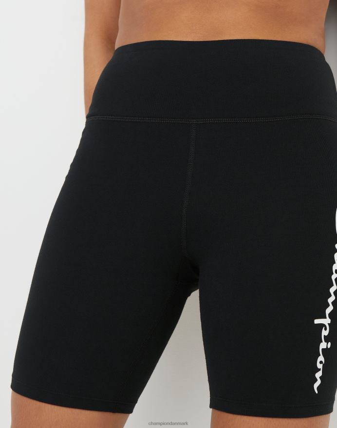 Champion autentiske cykelshorts klassiske script 7 V6J661486 sort