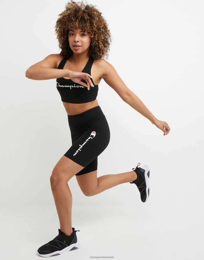 Champion autentiske cykelshorts klassiske script 7 V6J661486 sort