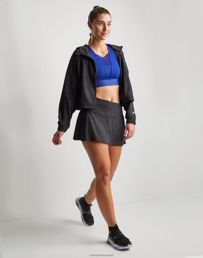 Champion city ​​sport flounce nederdel c logo 3 V6J661504 sort