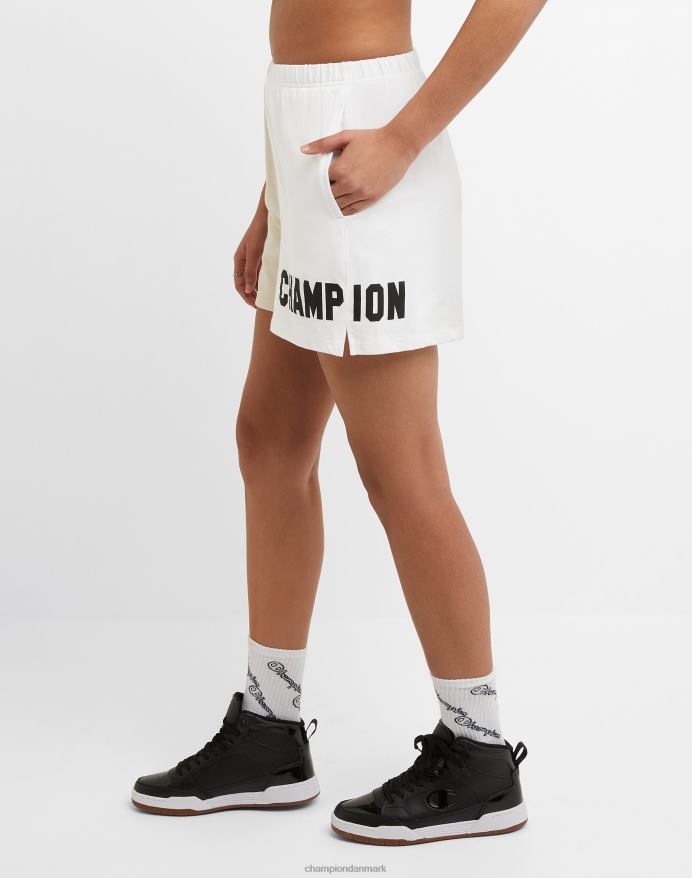 Champion højtaljede shorts tofarvet 5 V6J661442 frisk solbrun/hvid