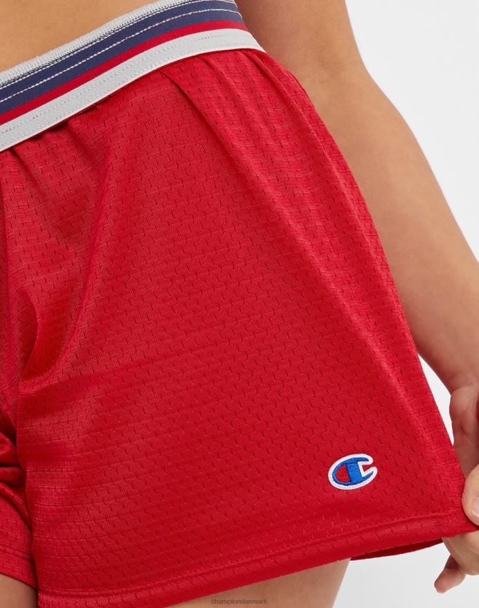 Champion mesh shorts 4 V6J661436 sidelinie rød