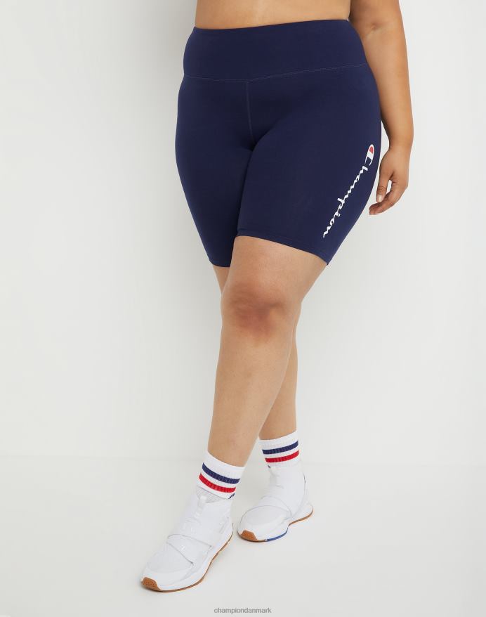 Champion plus autentiske cykelshorts script logo 8 V6J661484 atletisk flåde