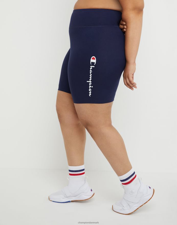 Champion plus autentiske cykelshorts script logo 8 V6J661484 atletisk flåde