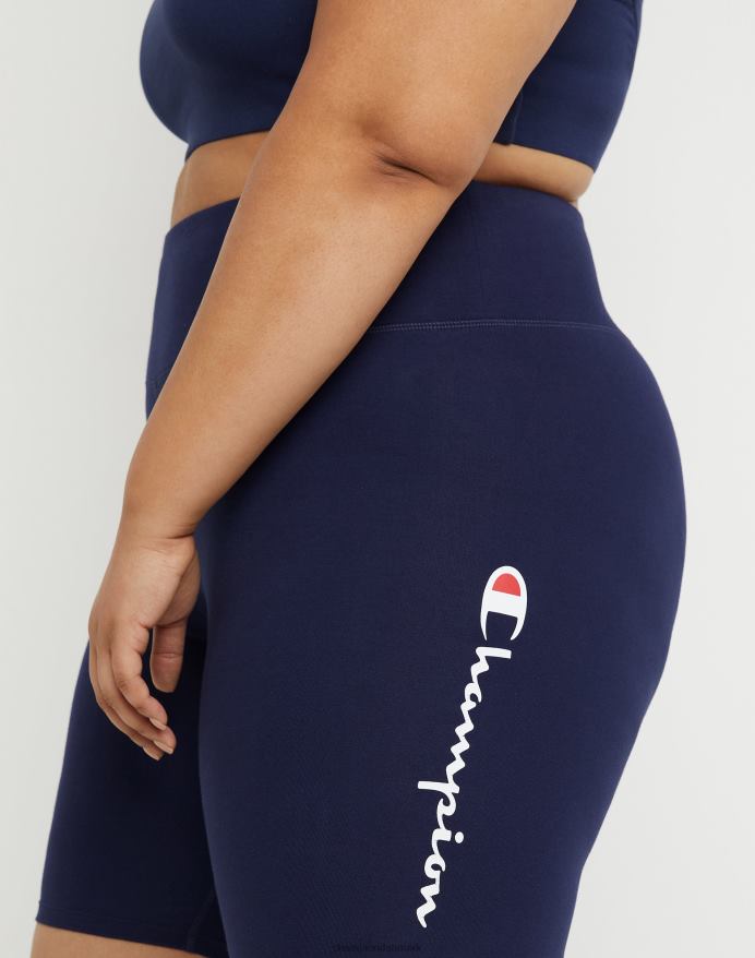 Champion plus autentiske cykelshorts script logo 8 V6J661484 atletisk flåde