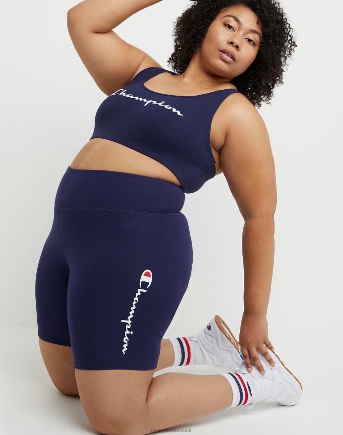 Champion plus autentiske cykelshorts script logo 8 V6J661484 atletisk flåde