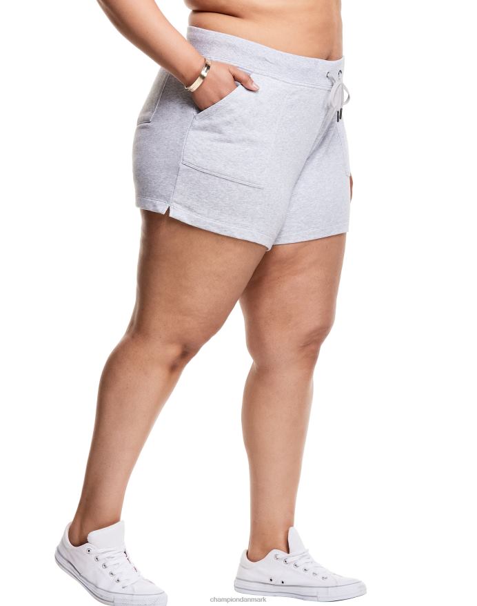 Champion plus campus franske frottéshorts 3 V6J661517 oxford grå