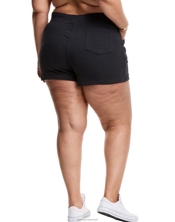 Champion plus campus franske frottéshorts 3 V6J661518 sort