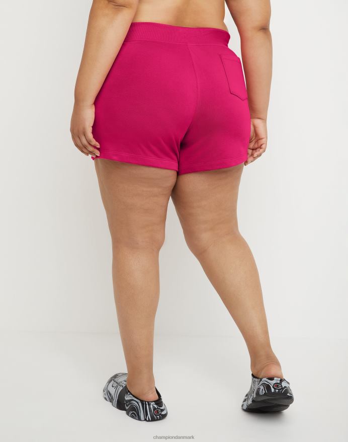 Champion plus campus franske frottéshorts 3 V6J661519 strawberry rouge