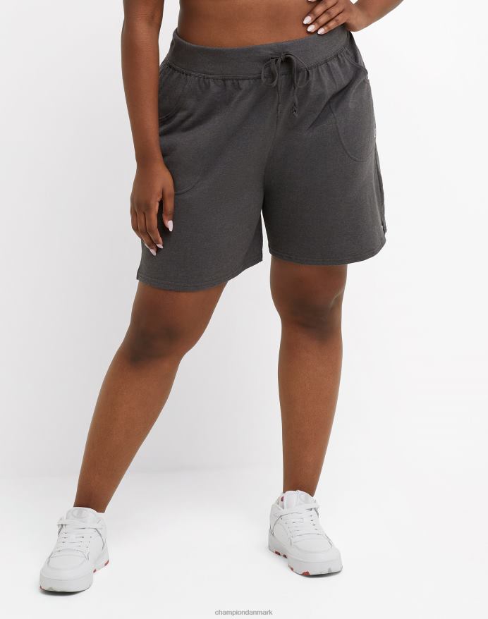 Champion plus hverdags bomuldsshorts 7,5 V6J661540 granitlyng