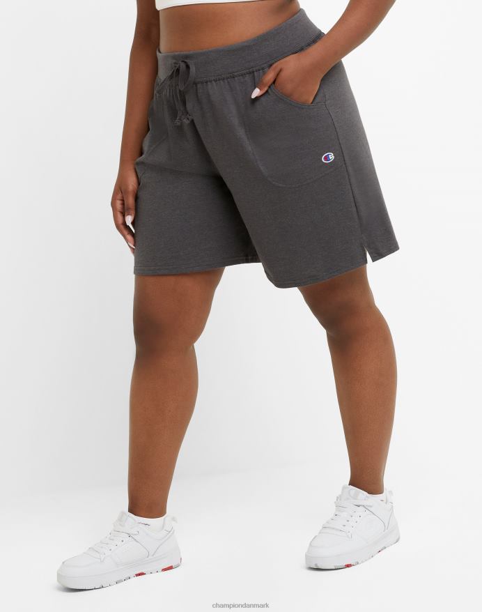 Champion plus hverdags bomuldsshorts 7,5 V6J661540 granitlyng
