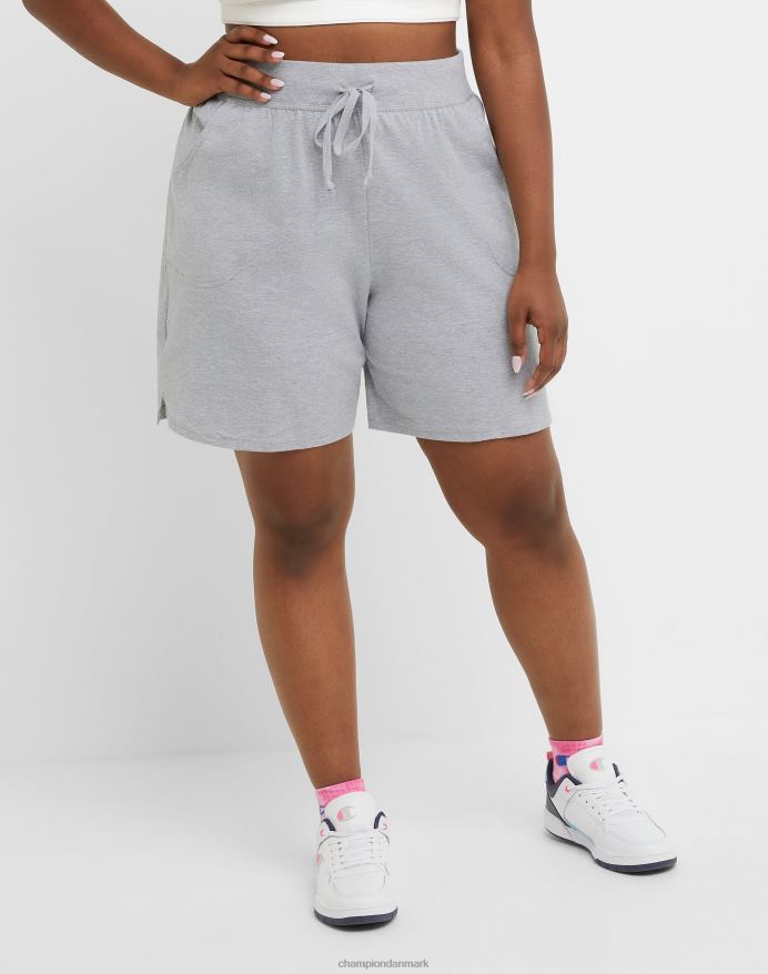 Champion plus hverdags bomuldsshorts 7,5 V6J661541 oxford grå lyng
