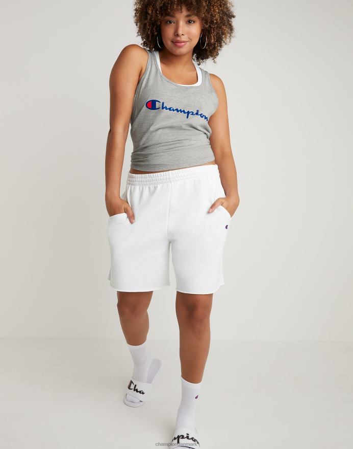 Champion powerblend shorts c logo 6.5 V6J661513 hvid