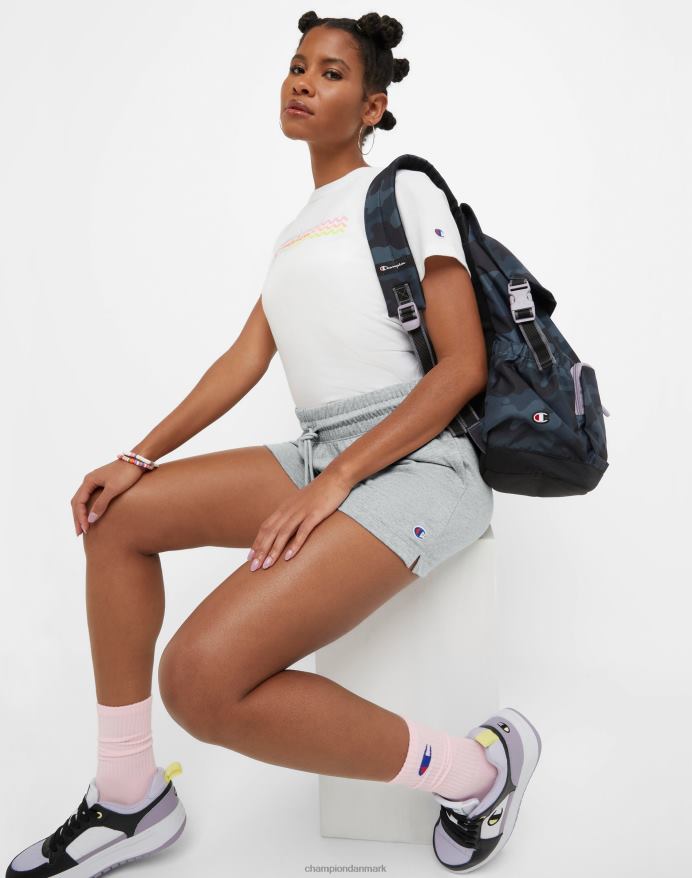 Champion shorts c logo 3 V6J661487 oxford grå