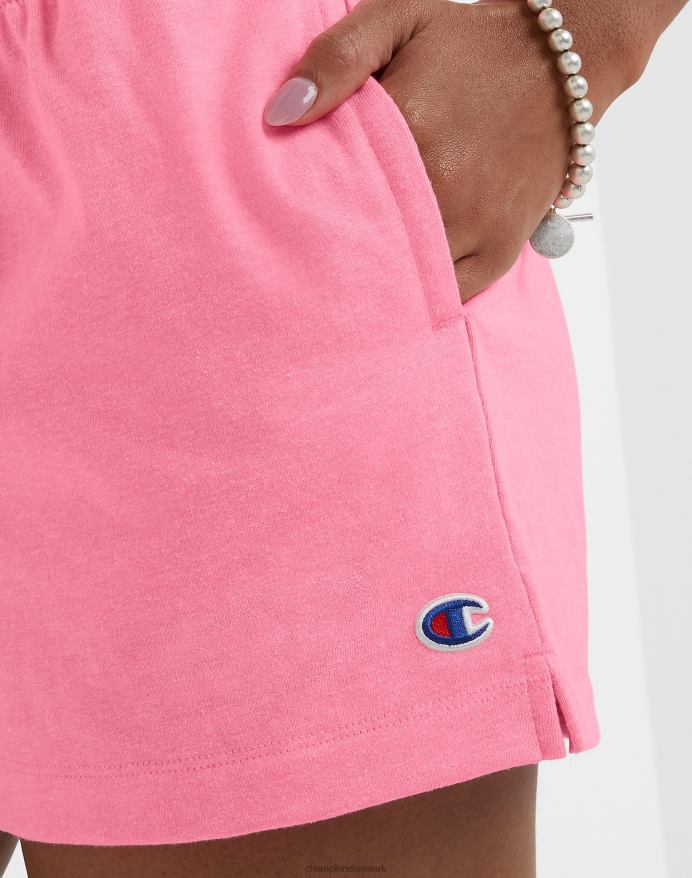 Champion shorts c logo 3 V6J661490 glad lyserød lyng
