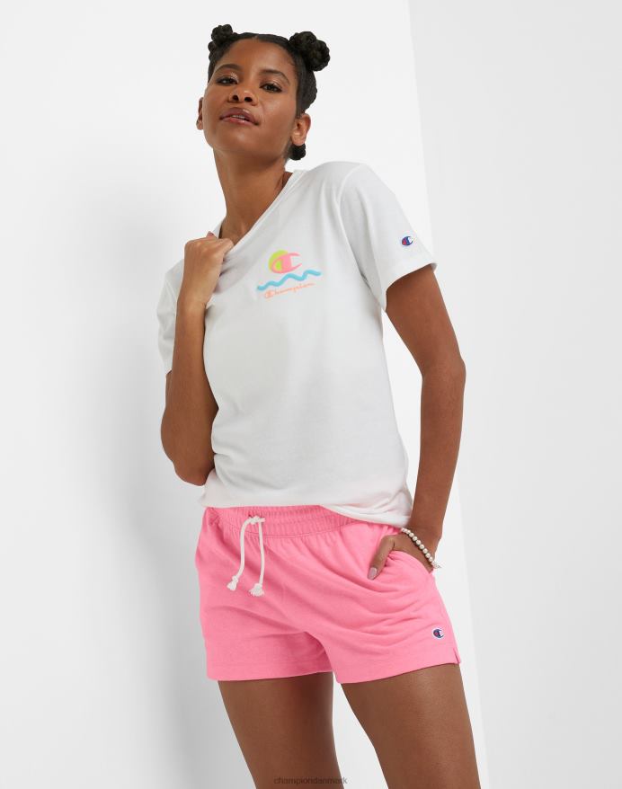 Champion shorts c logo 3 V6J661490 glad lyserød lyng