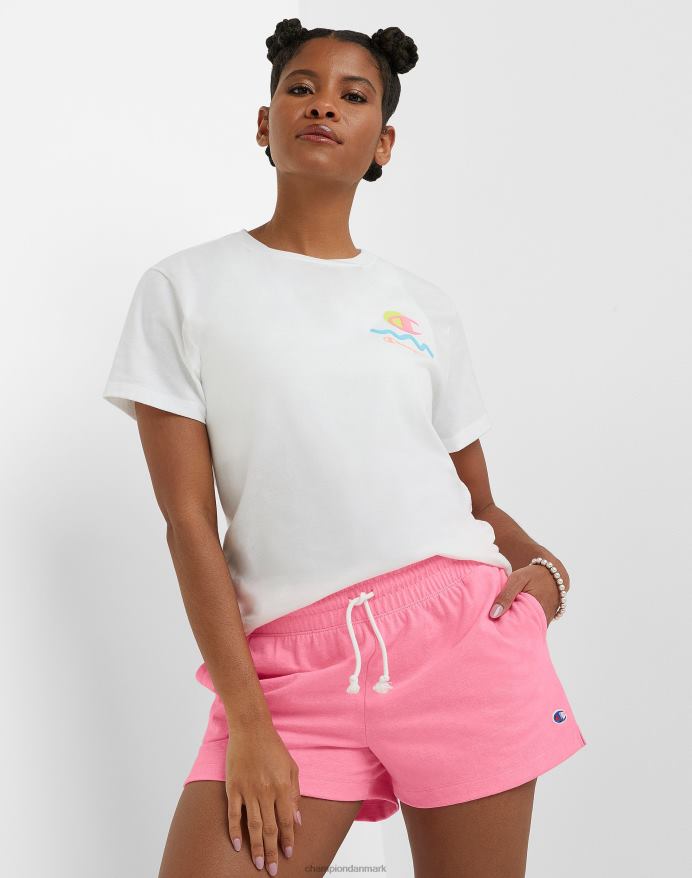 Champion shorts c logo 3 V6J661490 glad lyserød lyng