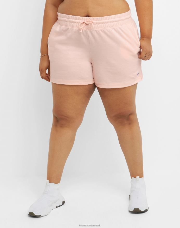 Champion t-shirt shorts c logo 5 (plus size) V6J661439 bleg blush pink