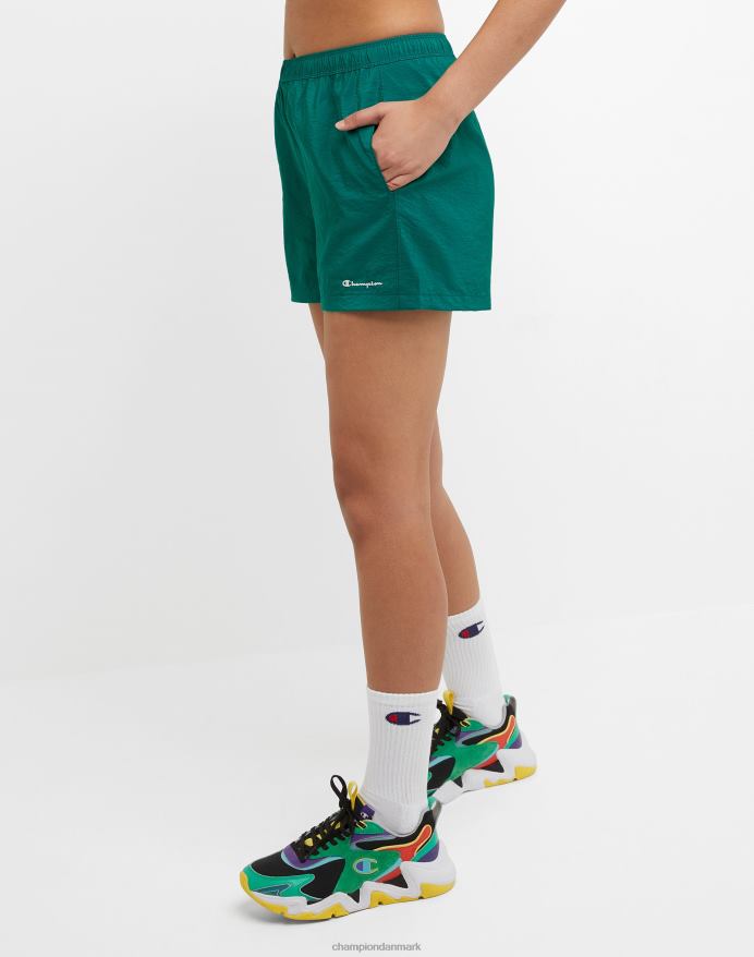 Champion vævede gymnastikshorts klassisk script 2.5 V6J661444 everglade grøn